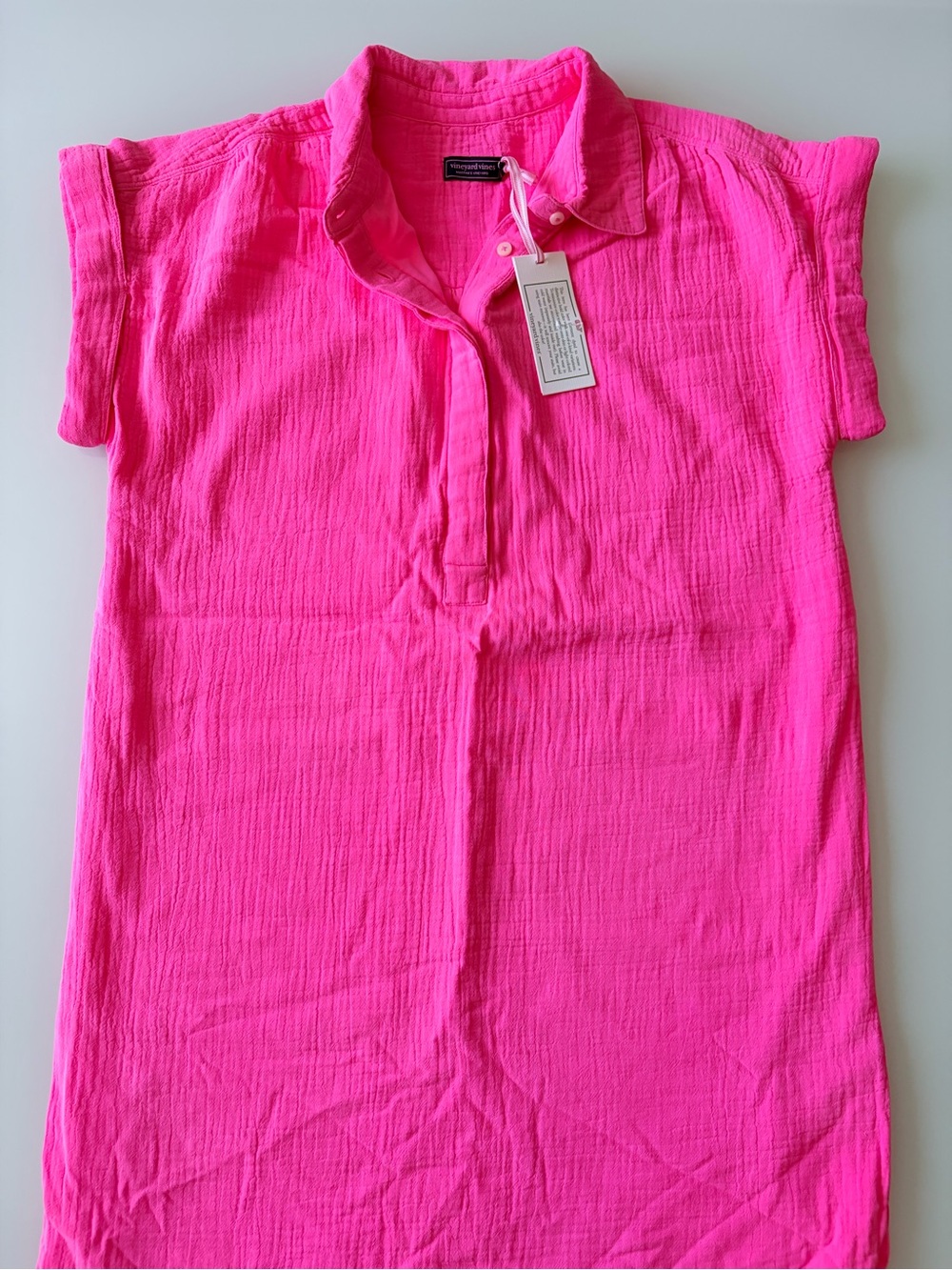 Vineyard Vines Margo Double Gauze Shirtdress Sz Small - Picture 6 of 10